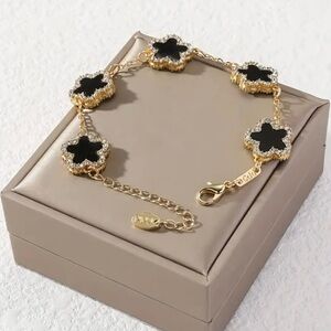 1pc Elegant Flower Thin Chain Bracelet